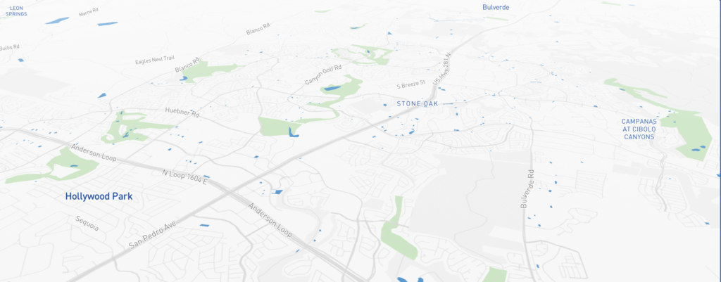 Pool service area map - Stone Oak, San Antonio TX 78258